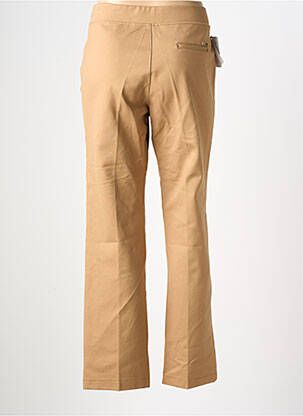 Pantalon droit stretch taille normale beige WALTRON femme