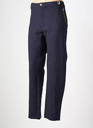 Pantalon slim tissage popeline taille normale bleu WALTRON femme