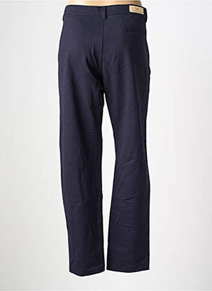 Pantalon slim tissage popeline taille normale bleu WALTRON femme