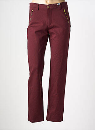 Pantalon slim tissage popeline taille normale rouge WALTRON femme