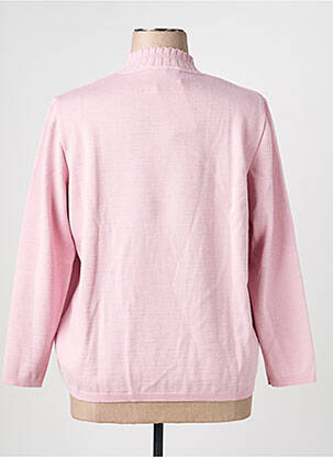 Pull coupe cintrée manches longues rose RODAM femme