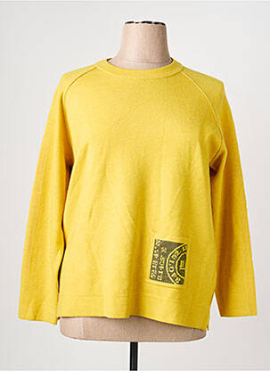 Pull coupe cintrée manches longues jaune RABE femme