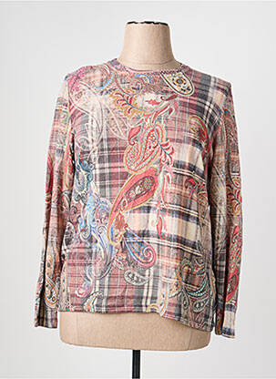Pull coupe cintrée manches longues rose PAUPORTÉ femme