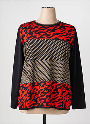 Pull coupe cintrée manches longues noir TELMAIL femme