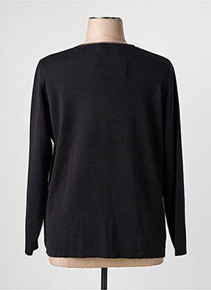 Pull coupe cintrée manches longues noir TELMAIL femme