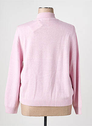 Pull stretch manches longues rose EDWIGE femme