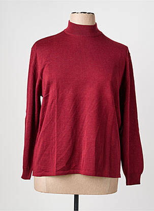 Pull coupe cintrée manches longues rouge LEWINGER femme
