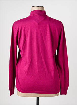 Pull coupe cintrée manches longues violet ELLEMME femme