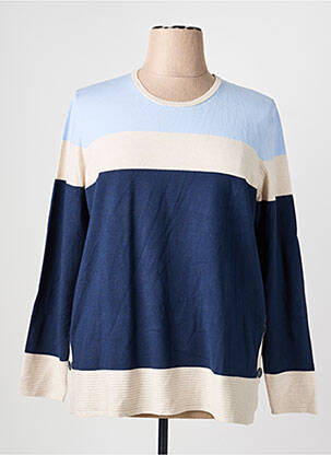 Pull stretch manches longues bleu OLSEN femme