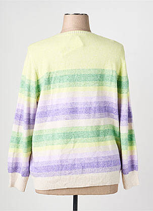 Pull stretch manches longues vert OLSEN femme