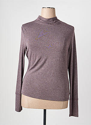 Top stretch manches longues violet FILLE DES SABLES femme