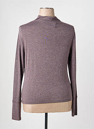 Top stretch manches longues violet FILLE DES SABLES femme