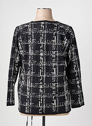Pull coupe cintrée manches longues noir RABE femme