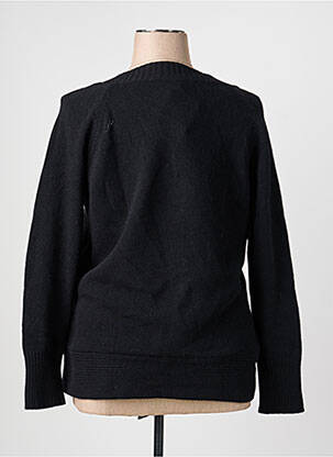 Pull col v manches longues noir PAUSE CAFE femme