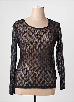 Top stretch manches longues noir KATMAI femme