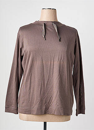Sweat-shirt stretch manches longues gris RABE femme