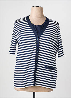 T-shirt stretch manches courtes bleu RABE femme