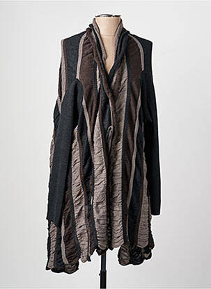 Veste casual manches longues marron KATMAI femme