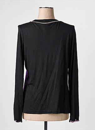 Top stretch manches longues noir PAUSE CAFE femme