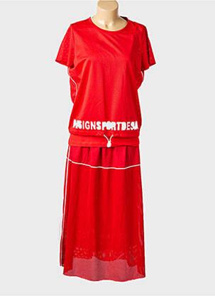 Ensemble jupe coupe cintrée rouge TUZZI femme
