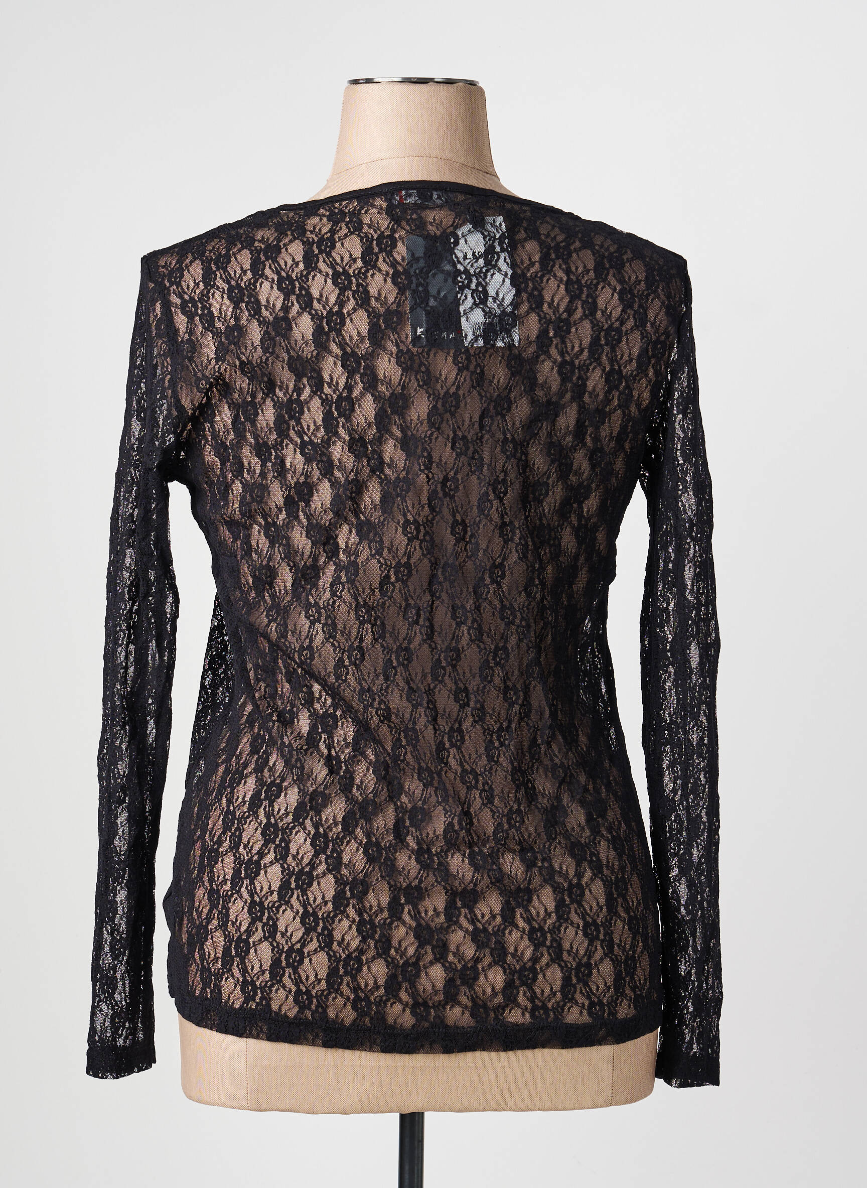Top stretch manches longues noir KATMAI femme