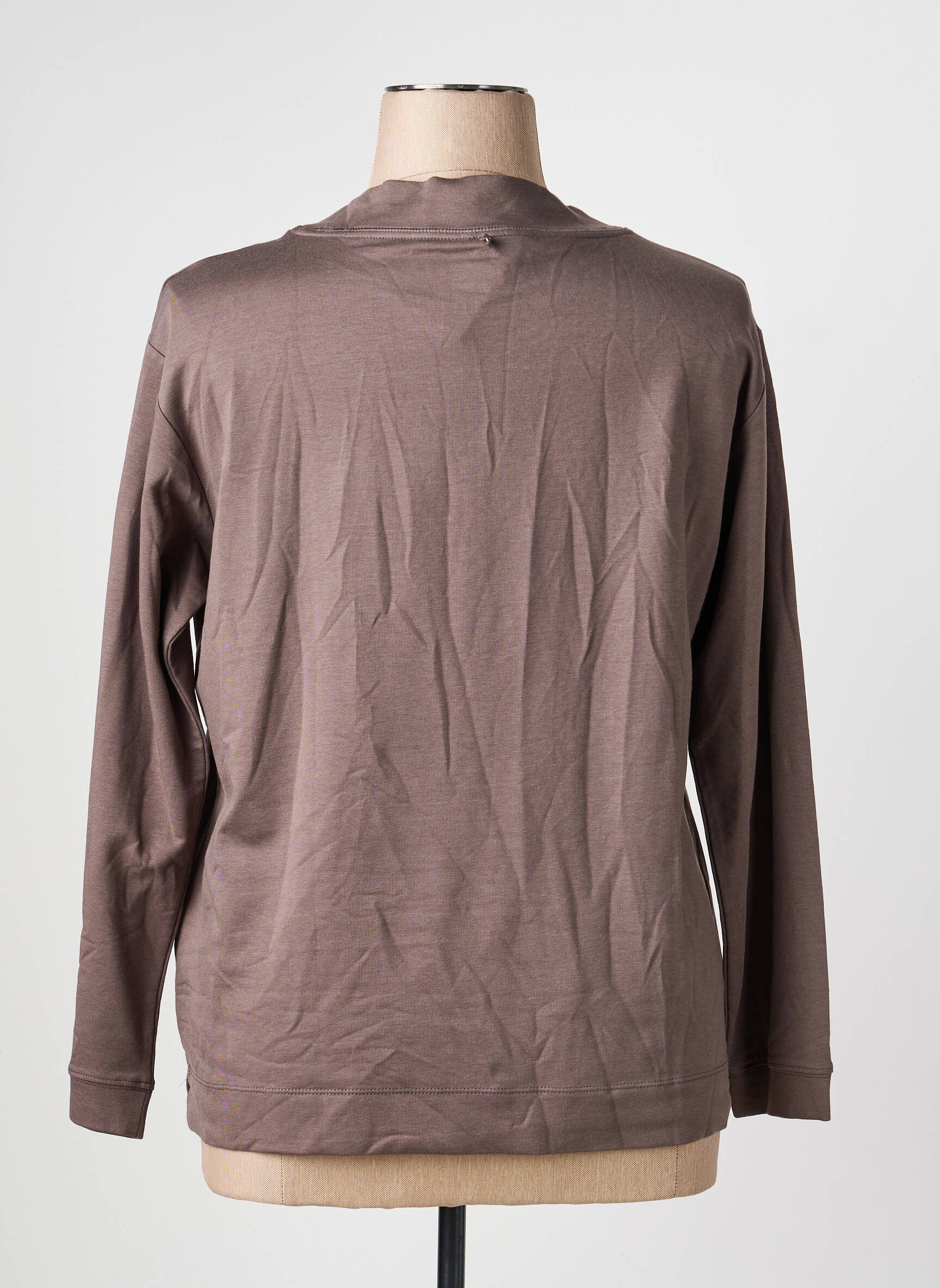 Sweat-shirt stretch manches longues gris RABE femme
