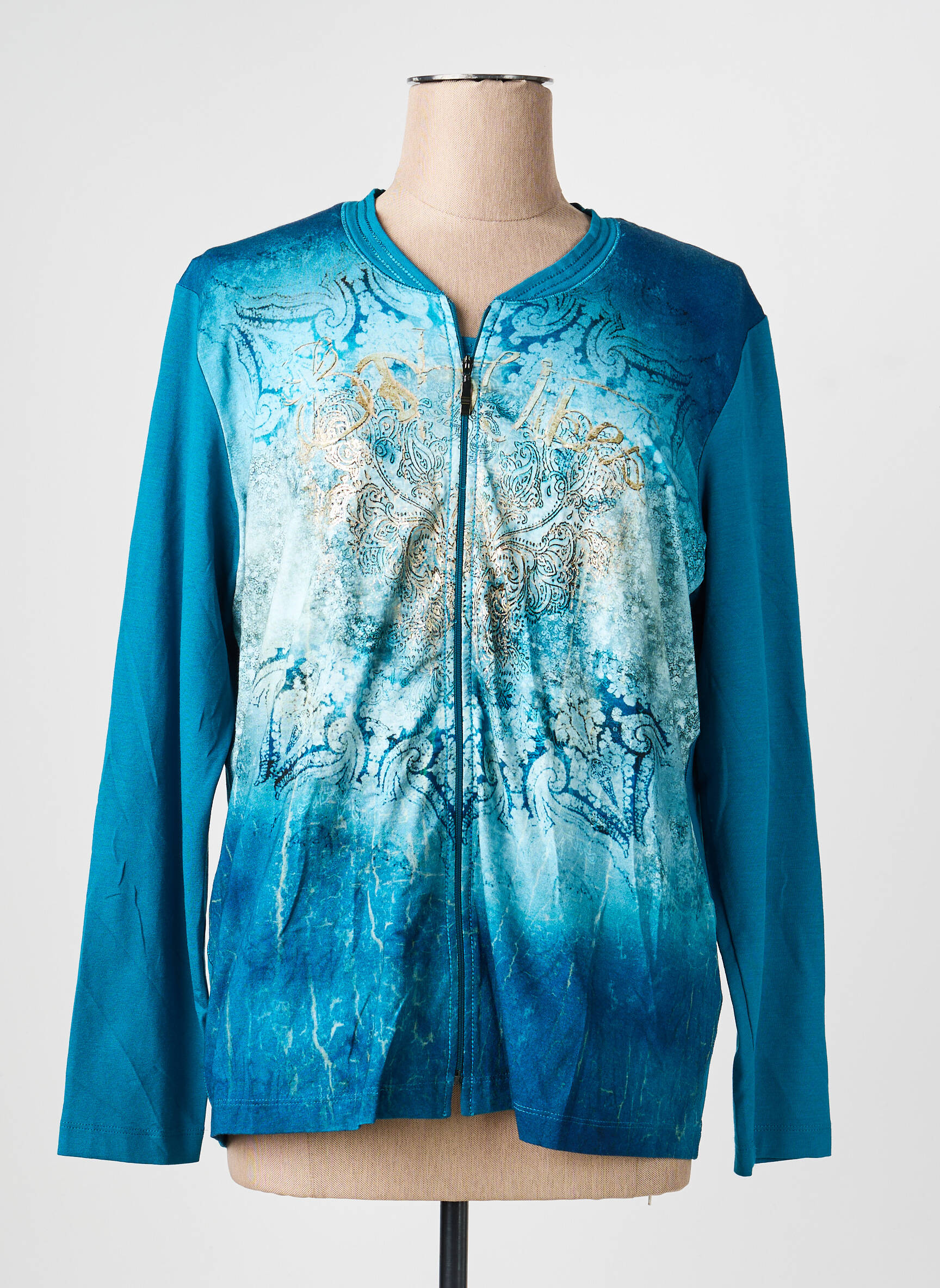 Veste casual col rond bleu RABE femme