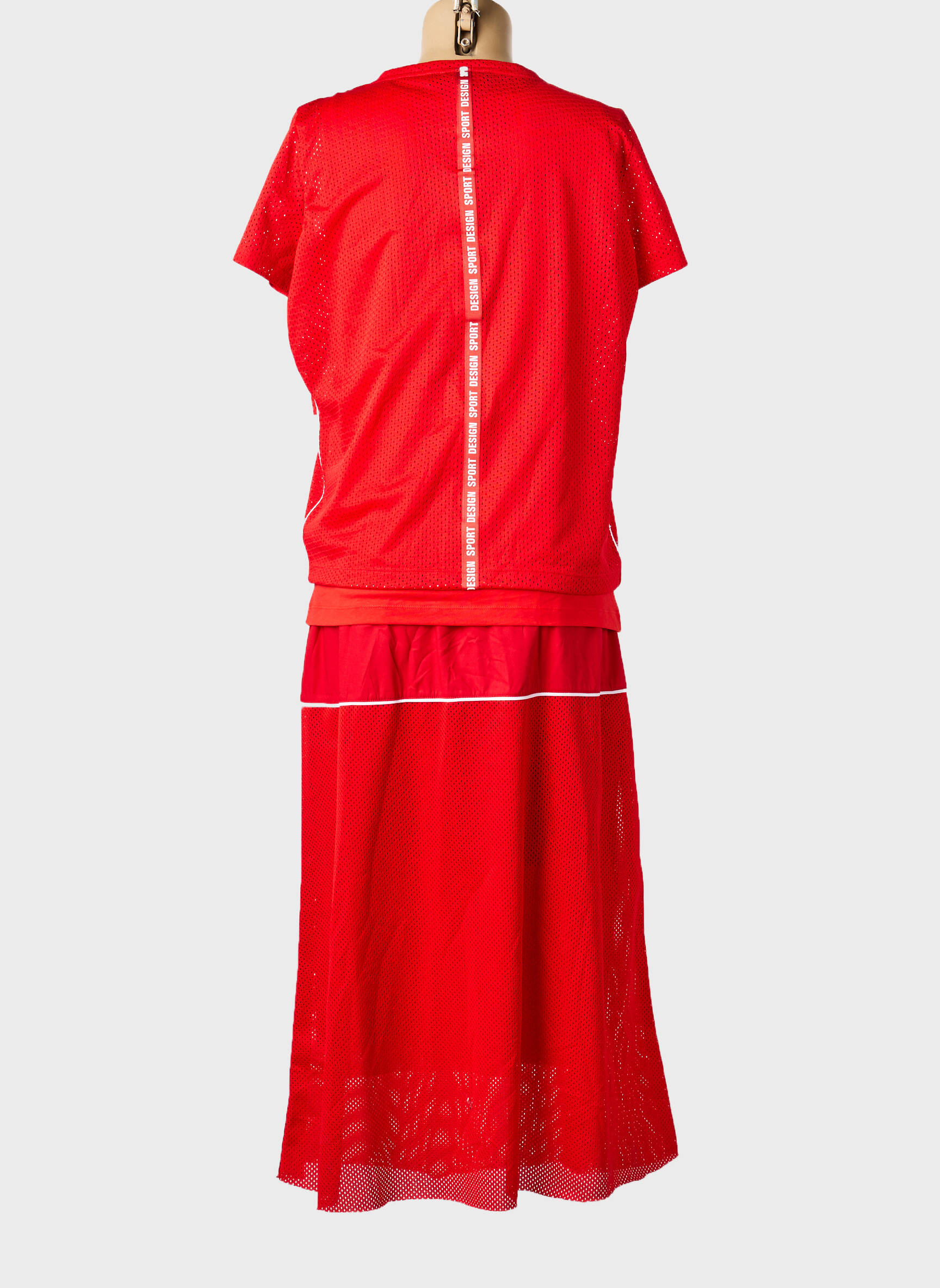 Ensemble jupe coupe cintrée rouge TUZZI femme