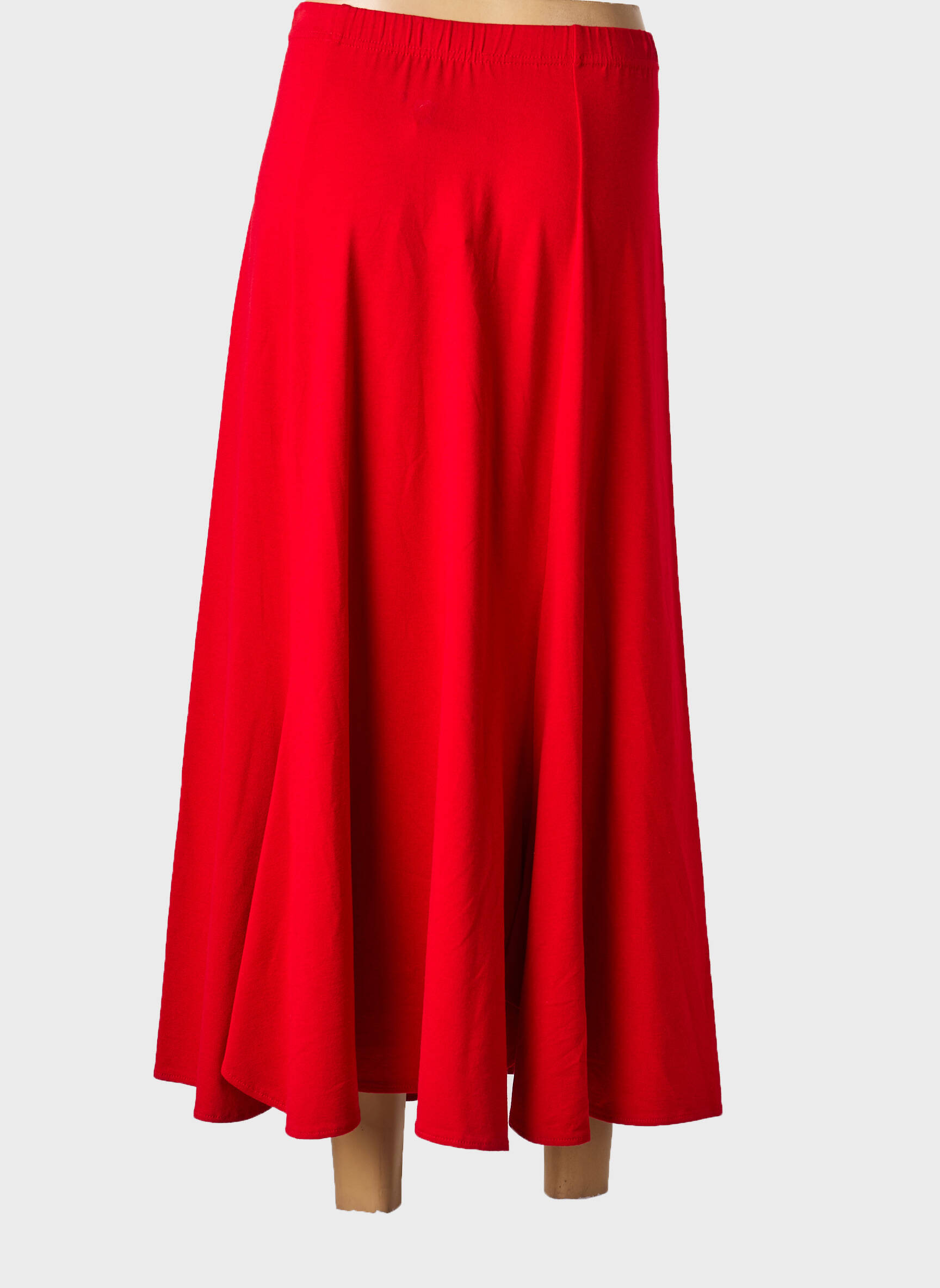 Jupe longue coupe fluide rouge JEAN GIRARD femme