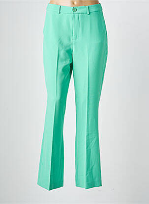 Pantalon chino fermeture zippée sous rabat boutonné taille normale vert ESQUALO femme