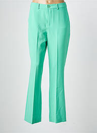 Pantalon chino fermeture zippée sous rabat boutonné taille normale vert ESQUALO femme