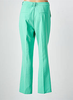 Pantalon chino fermeture zippée sous rabat boutonné taille normale vert ESQUALO femme