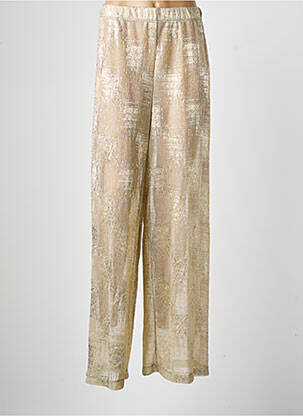 Pantalon large tissage crêpe taille normale or AN II VITO femme