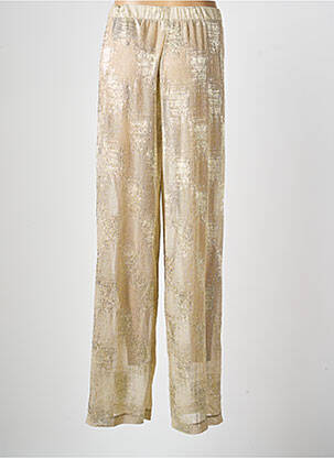 Pantalon large tissage crêpe taille normale or AN II VITO femme
