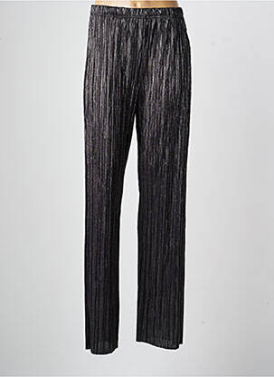 Pantalon droit stretch taille normale noir ONE O ONE femme
