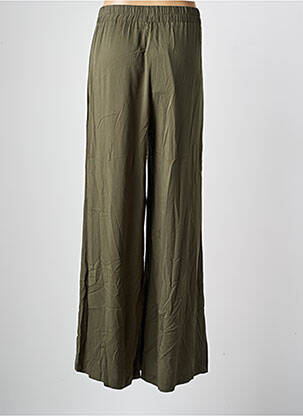 Pantalon large tissage popeline taille normale vert SEMIOLOGY femme