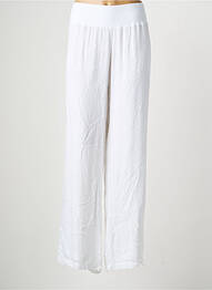 Pantalon large tissage crêpe taille normale blanc SEMIOLOGY femme