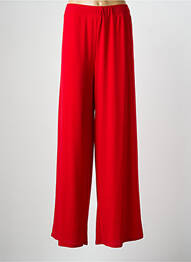 Pantalon large tissage crêpe taille normale rouge AN II VITO femme