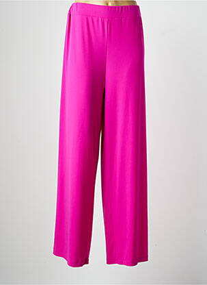 Pantalon large tissage crêpe taille normale rose AN II VITO femme