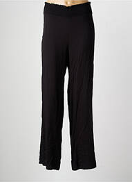 Pantalon large tissage popeline taille normale noir SEMIOLOGY femme