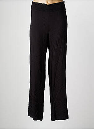 Pantalon large tissage popeline taille normale noir SEMIOLOGY femme