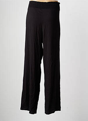 Pantalon large tissage popeline taille normale noir SEMIOLOGY femme