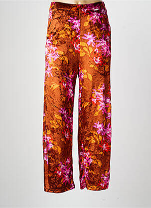 Pantalon large poches taille normale orange AGATHE & LOUISE femme