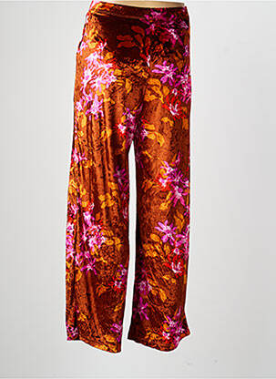Pantalon large poches taille normale orange AGATHE & LOUISE femme