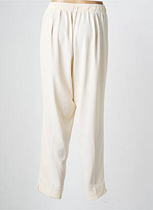 Pantalon droit tissage crêpe taille normale beige MAT. femme