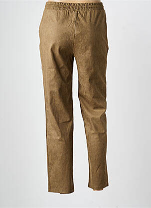 Pantalon slim taille élastique taille normale vert MCM femme