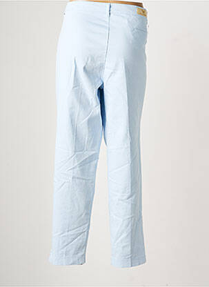 Pantalon chino tissage popeline taille normale bleu WALTRON femme