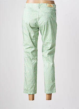 Pantalon chino tissage popeline taille normale vert WALTRON femme