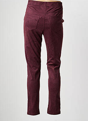 Pantalon slim taille élastique taille normale rouge YEST femme