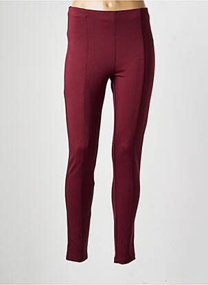 Legging taille haute taille haute rouge YEST femme